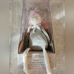 Hallmark Wish Sister Doll with Silver and Pink